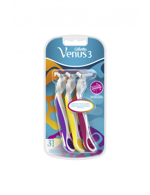 Gillette Venus 3 Maszynki jednorazowe do golenia dla kobiet 3 szt