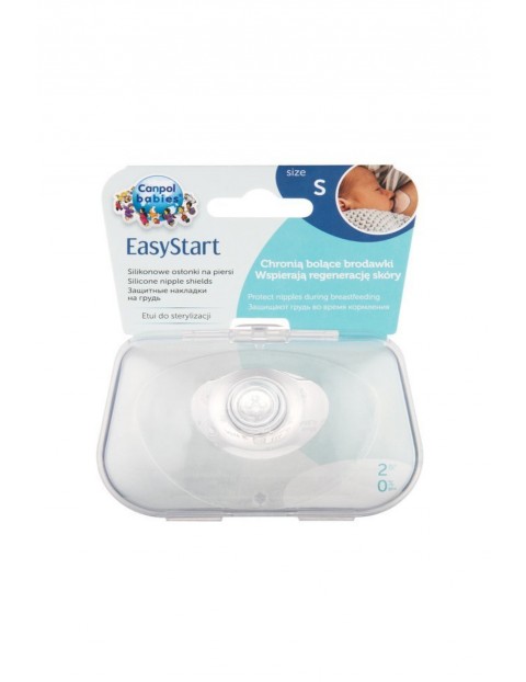 Canpol babies Silikonowe osłonki piersi S EasyStart - 2 szt.