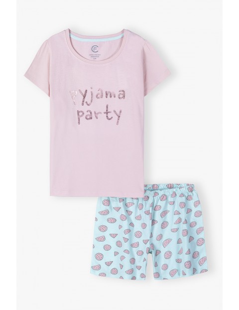 Piżama damska dzianinowa - pyjama party