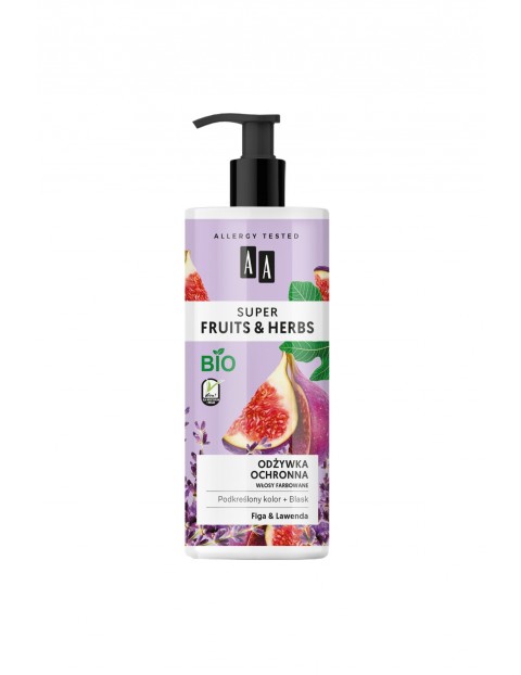 AA Super Fruits&Herbs odżywka ochronna włosy farbowane figa&lawenda 500 ml