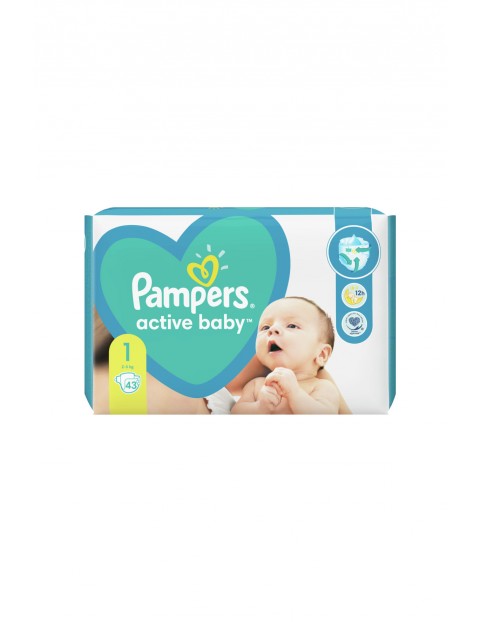 Pampers Active Baby, rozmiar 1, 43 pieluszek, 2-5kg