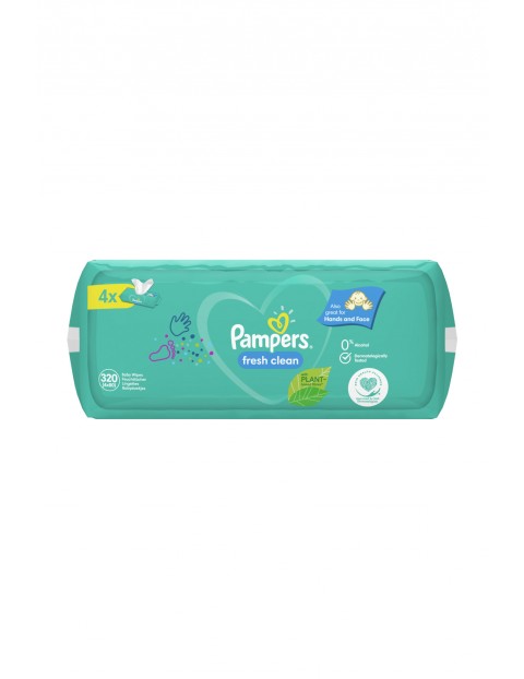 Pampers Fresh Clean Chusteczki 4 opakowania = 320 chusteczek