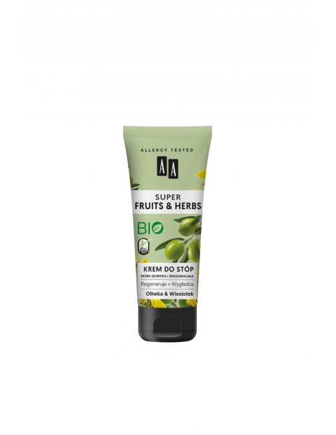 AA Super Fruits&Herbs krem do stóp oliwka&wiesiołek 75 ml