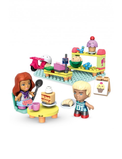 Mega Construx Barbie Cukiernia Zestaw klocków + 2 figurki 76el wiek 4+