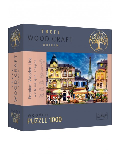 Puzzle Drewniane - Francuska uliczka - 1000 elementów