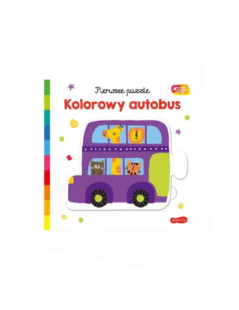 Kolorowy autobus. Akademia mądrego dziecka. Pierwsze puzzle