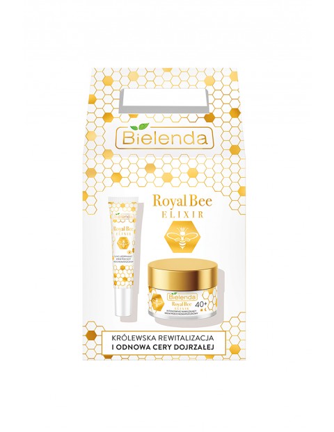 Zestaw ROYAL BEE ELIXIR 40+(Intensywnie nawilżający krem 40+ 50ml + Silnie ujędrniający krem pod oczy 15ml)