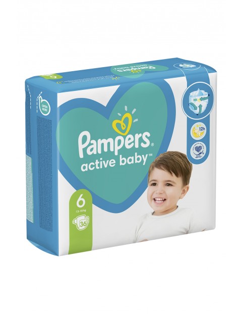 Pampers Active Baby, rozmiar 6, 36 pieluszek, 13-18kg