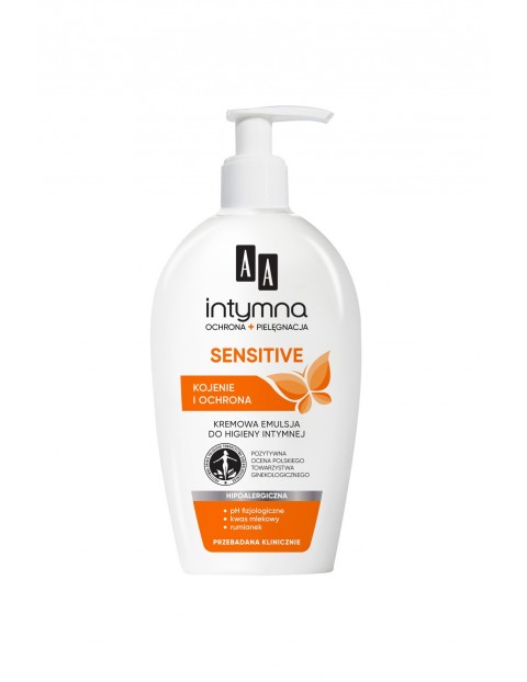 AA Intymna Ochrona&Pielęgnacja Sensitive emulsja do higieny intymnej dozownik 300 ml