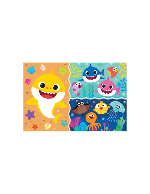 Puzzle dla dzieci Super Giant Double Sided - Mały rekin Baby Shark wiek 2+