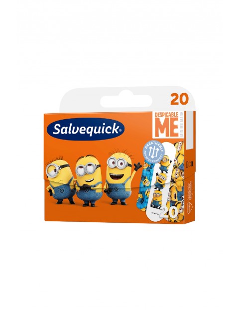 Salvequick KIDS plastry opatrunkowe Minionki 20 szt.       