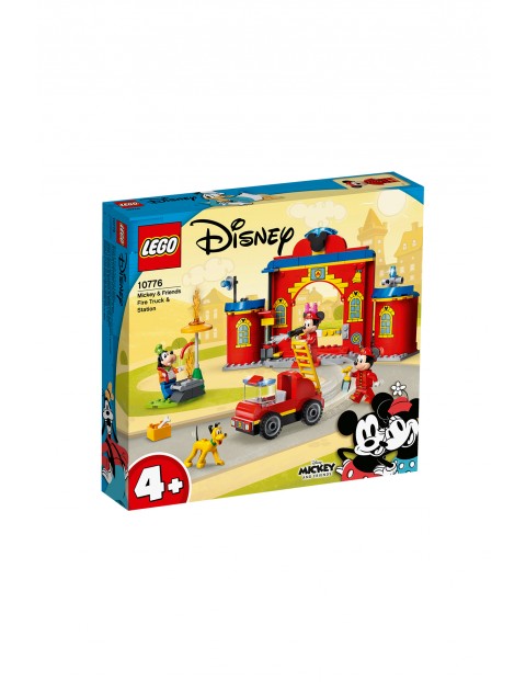 LEGO Mickey and Friends - Remiza i wóz strażacki Myszki Miki i przyjaciół - 144 elementów, wiek 4+ 