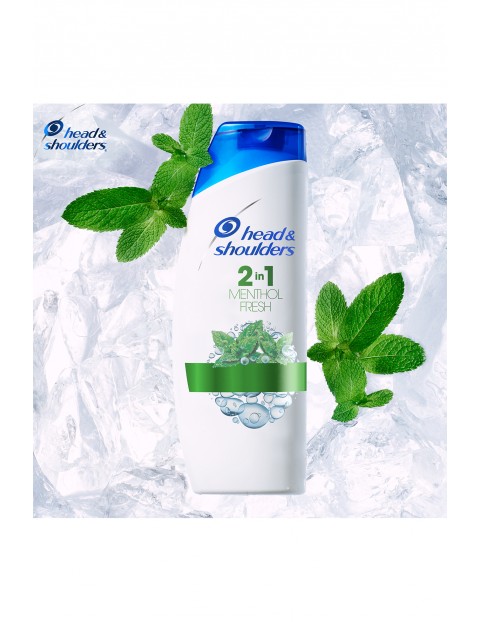 Head & Shoulders Menthol Fresh 2 w 1 Szampon przeciwłupieżowy 360ml