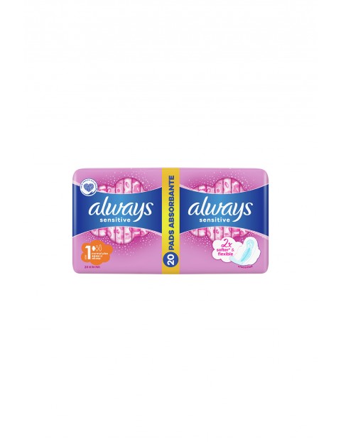 Always Ultra Sensitive Normal Plus podpaski ze skrzydełkami 20 szt