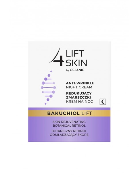 Lift4Skin Bakuchiol Lift redukujący zmarszczki krem na noc 50 ml