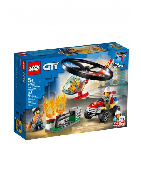 Lego City 60248  - Helikopter strażacki leci na ratunek - 93 elementy wiek 5+ 