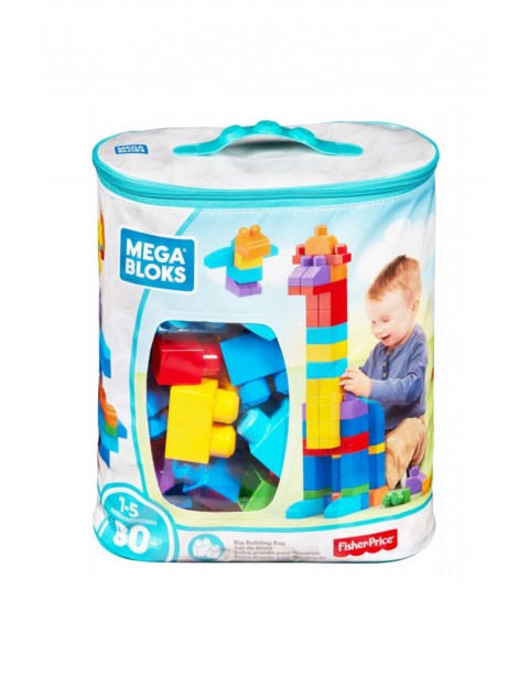 Mega Bloks First Builders - Duża ECO torba z klockami Fisher Price 80 szt