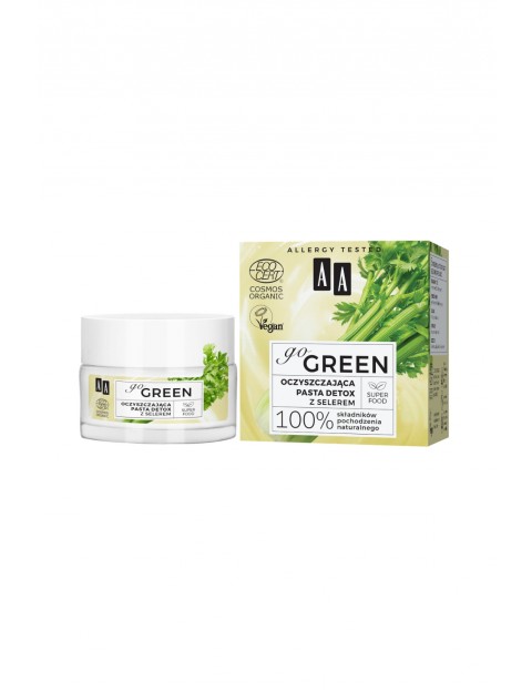 AA Go Green oczyszczająca pasta detox z selerem ORGANIC 50 ml