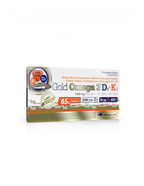 Gold Omega 3 D3+K2 30 kapsułek TOP- 30 kapsułek