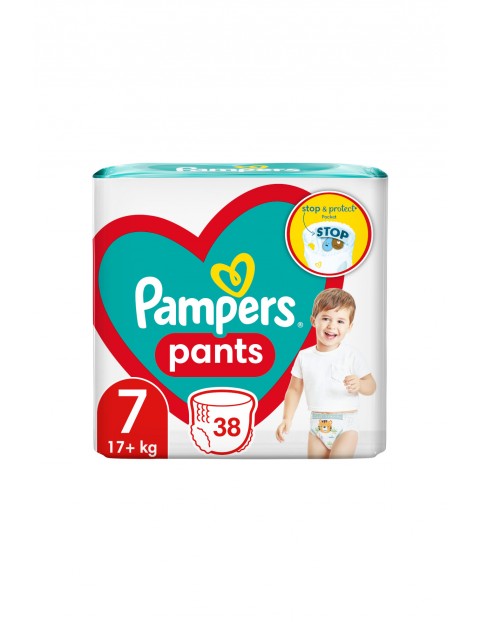 Pampers pieluchomajtki, rozmiar 7, 38 szt, 17kg+