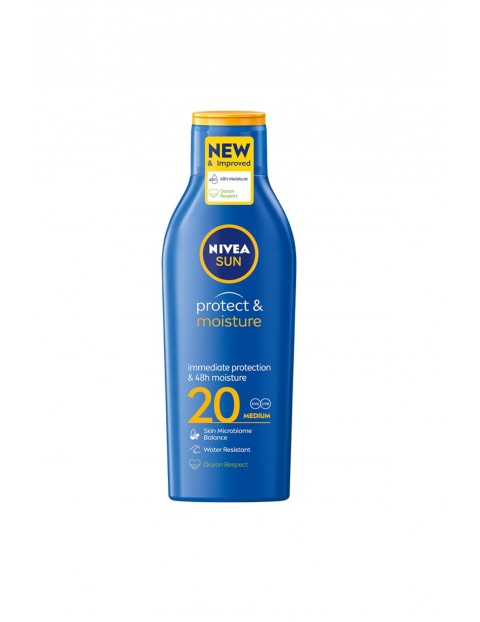 Nivea Sun Protect & Moisture nawilżający balsam do opalania SPF20, 200ml