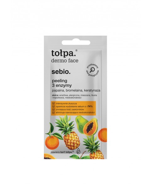 tołpa dermo face sebio- peeling 3 enzymy 8 ml