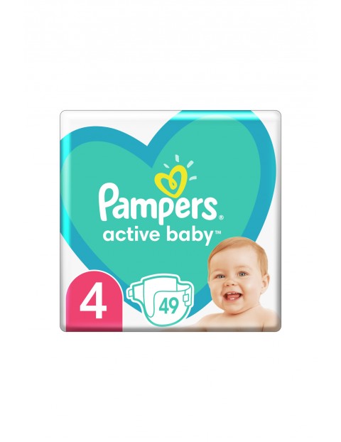 Pampers Active Baby, rozmiar 4, 49 pieluszek, 9-14kg