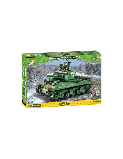 Kocki Cobi HC WWII /2550/ SHERMAN M4A3E2 JUMBO  - 716 el - wiek 11+