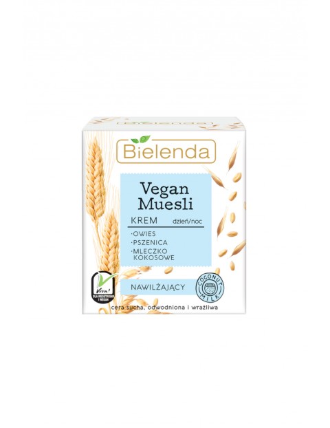 VEGAN MUESLI Krem nawilżający owies + pszenica + mleczko kokosowe 50 ml