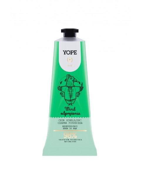 Yope Wind, regenerujący krem do rąk cedr himalajski/czarna porzeczka- 50 ml