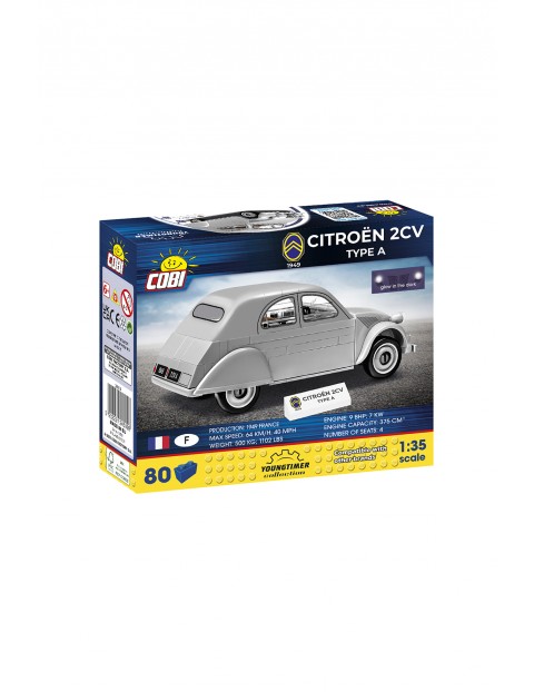 Klocki Cobi YOUNGTIMER /24510/ CITROEN 2CV TYPE A 1949 wiek 6+ - 80 elementów 