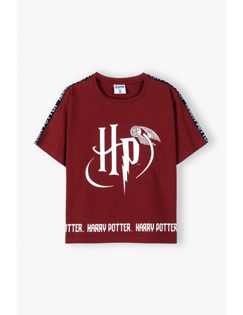 Bawełniany t-shirt dziewczęcy Harry Potter 