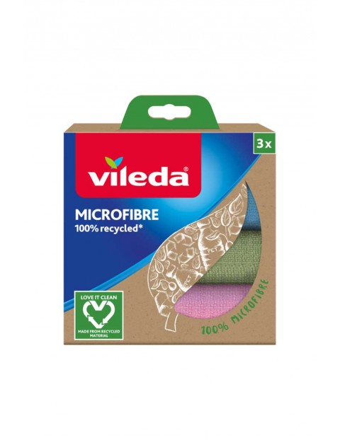 Ściereczki Vileda Mikrofibra 100% Recycled - 3 szt. 