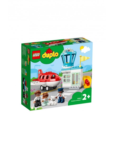 LEGO DUPLO Town - Samolot i lotnisko 10961-  28 elementów, wiek 2+