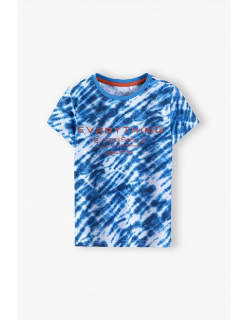 T-shirt chłopięcy w kolorze niebieskim Aqua