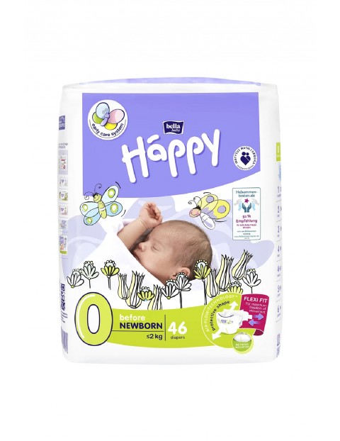 PieluchyHAPPY BBH newborn <2kg 46 szt.