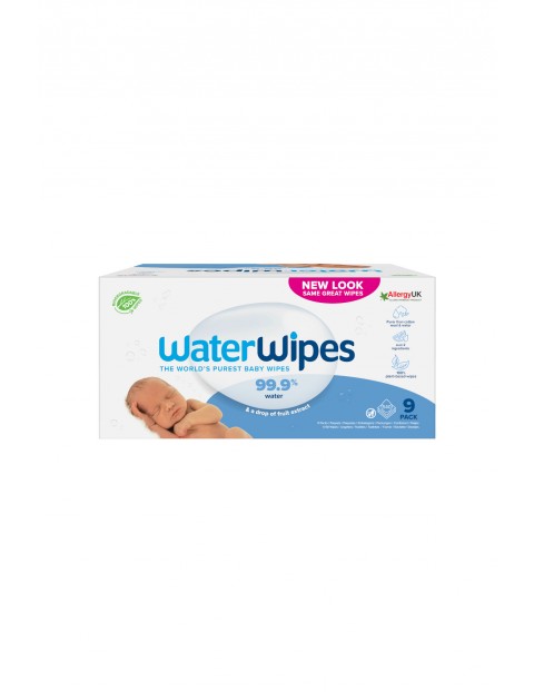 WaterWipes - Chusteczki nawilżane BIO - 9x60 sztuk