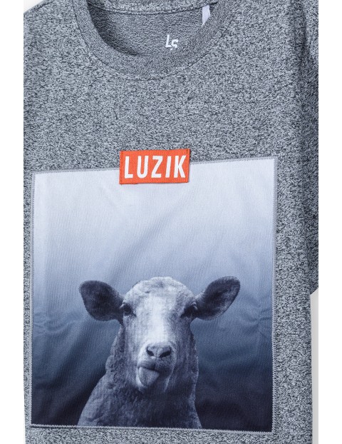 T-shirt chłopięcy z nadrukiem Luzik